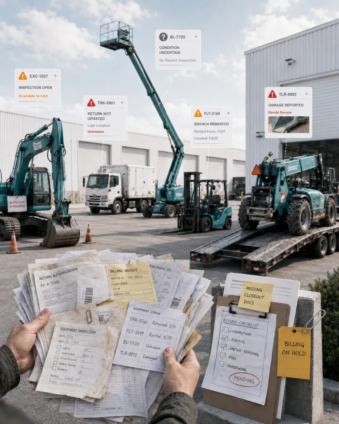 heavy equipment rental management